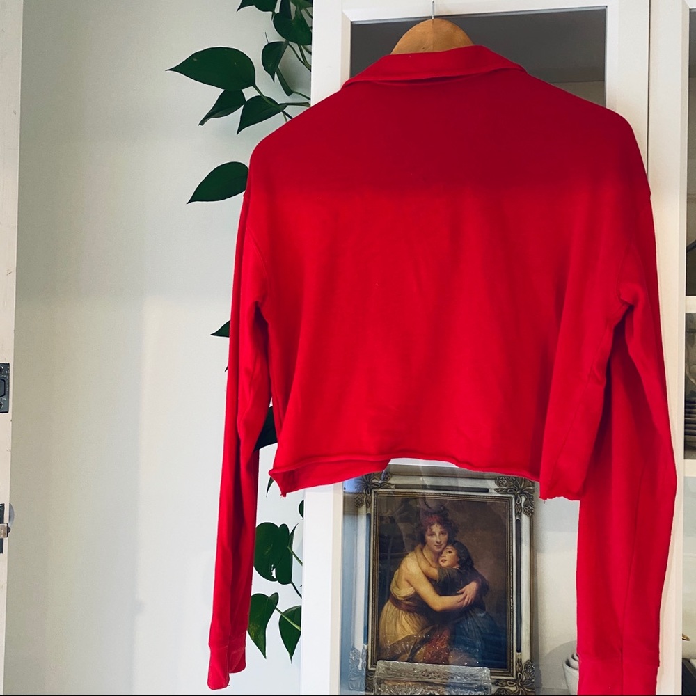 Topshop cropped rugby shirt - Picture 2 of 2